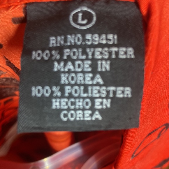 Texas Hold Em Tournament Poker Cards Mens Button Up Shirt LARGE *JET* CASINO - Picture 6 of 7